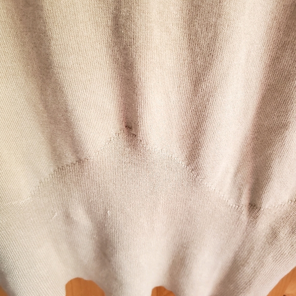 Banana Republic Women's Tan Silk Blend Cropped Turtleneck Sweater Size L - Picture 4 of 6